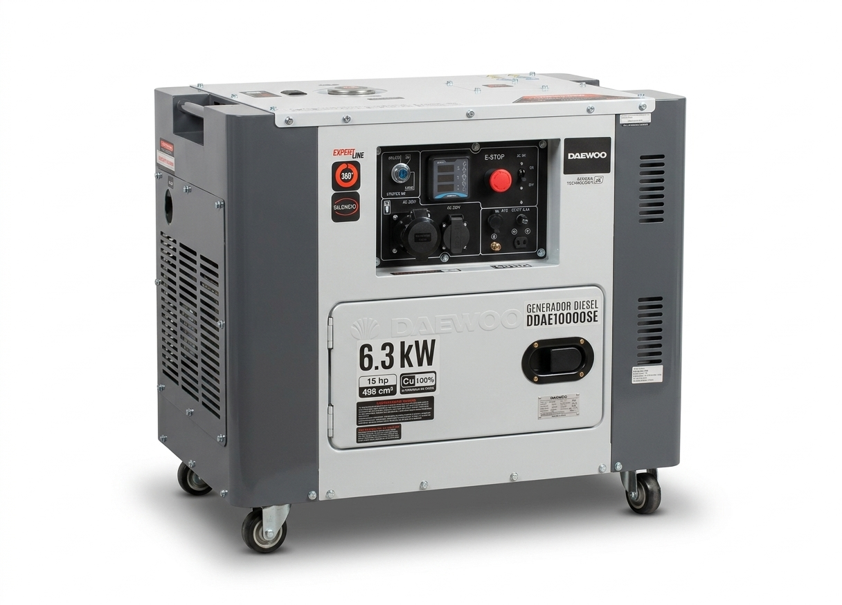 Generador Monofásico Diesel DDAE 10000SE 7.8 KVA Daewoo