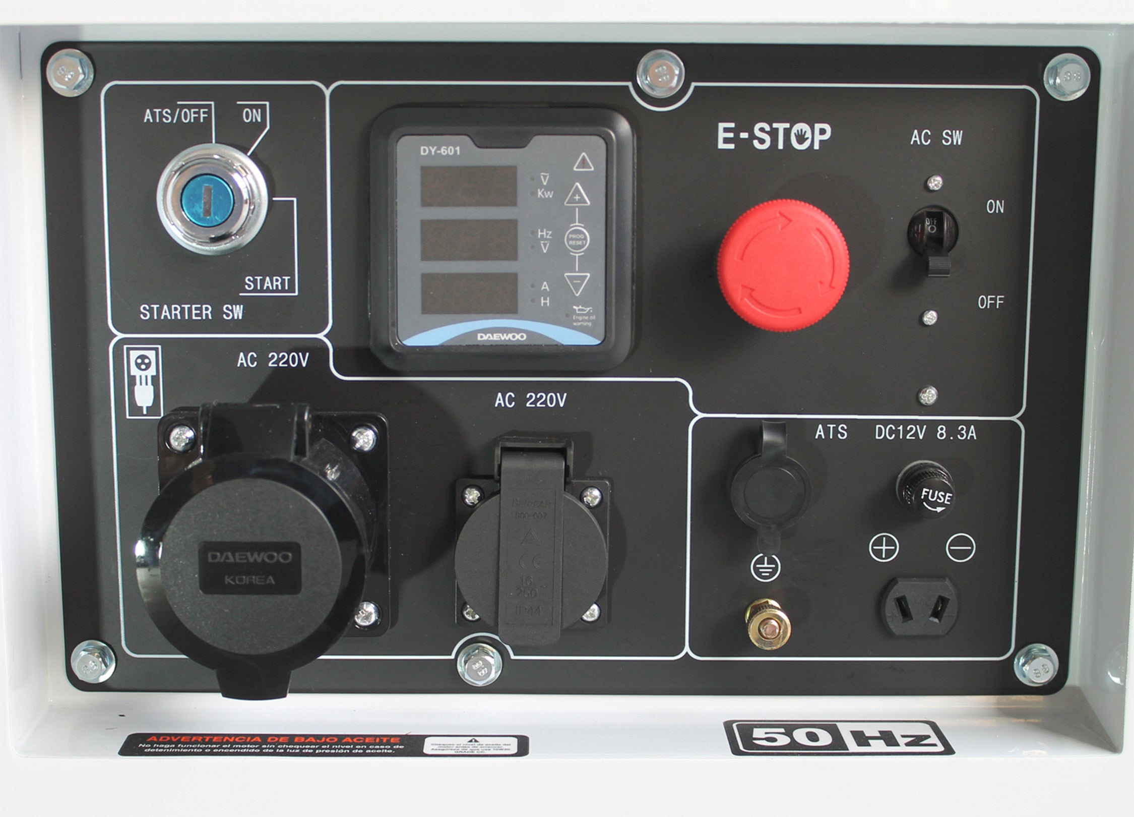 Generador Monofásico Diesel DDAE 10000SE 7.8 KVA Daewoo