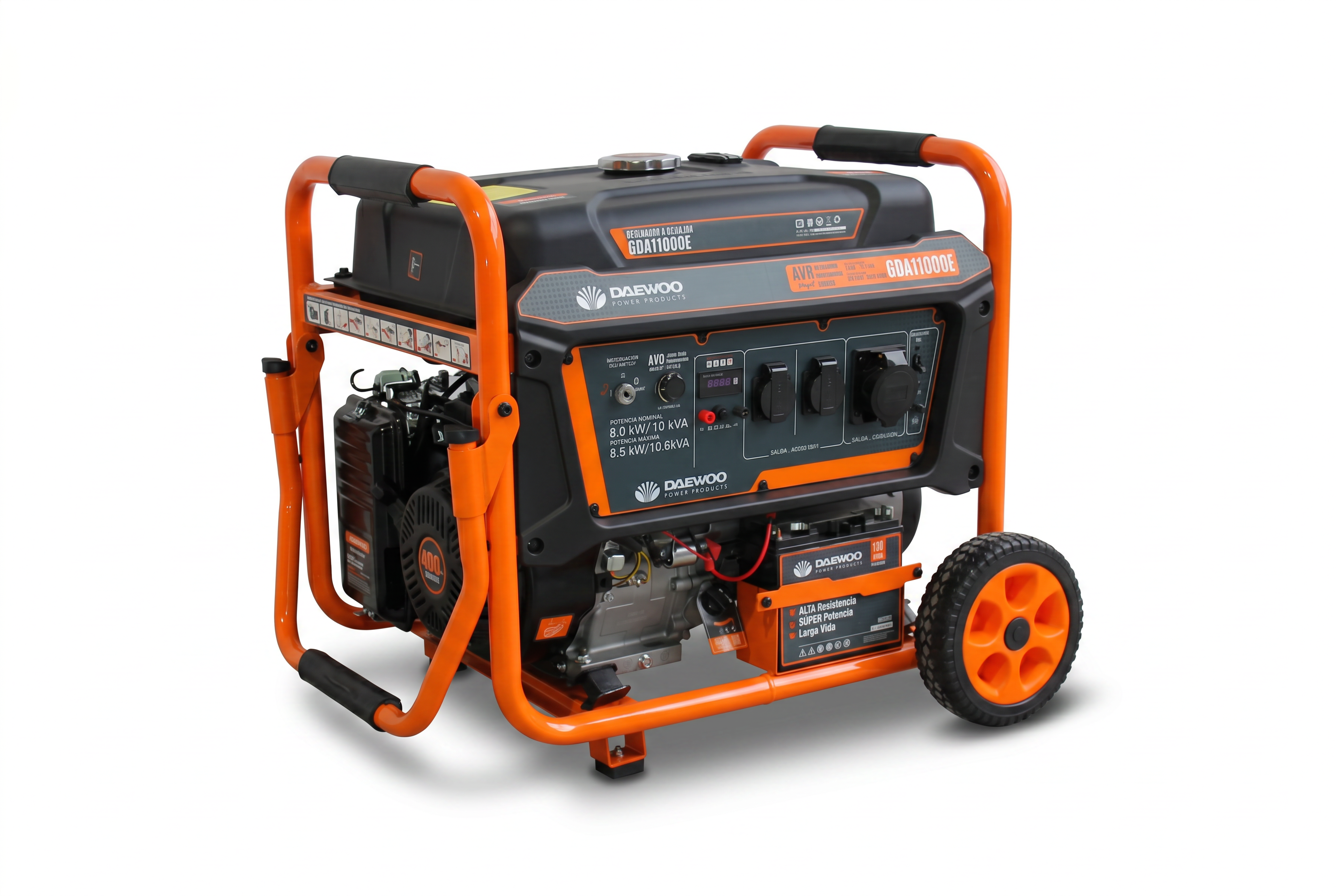 Generador Monofasico Bencina, diésel y gas GDA11000E 10.6 KVA Daewoo