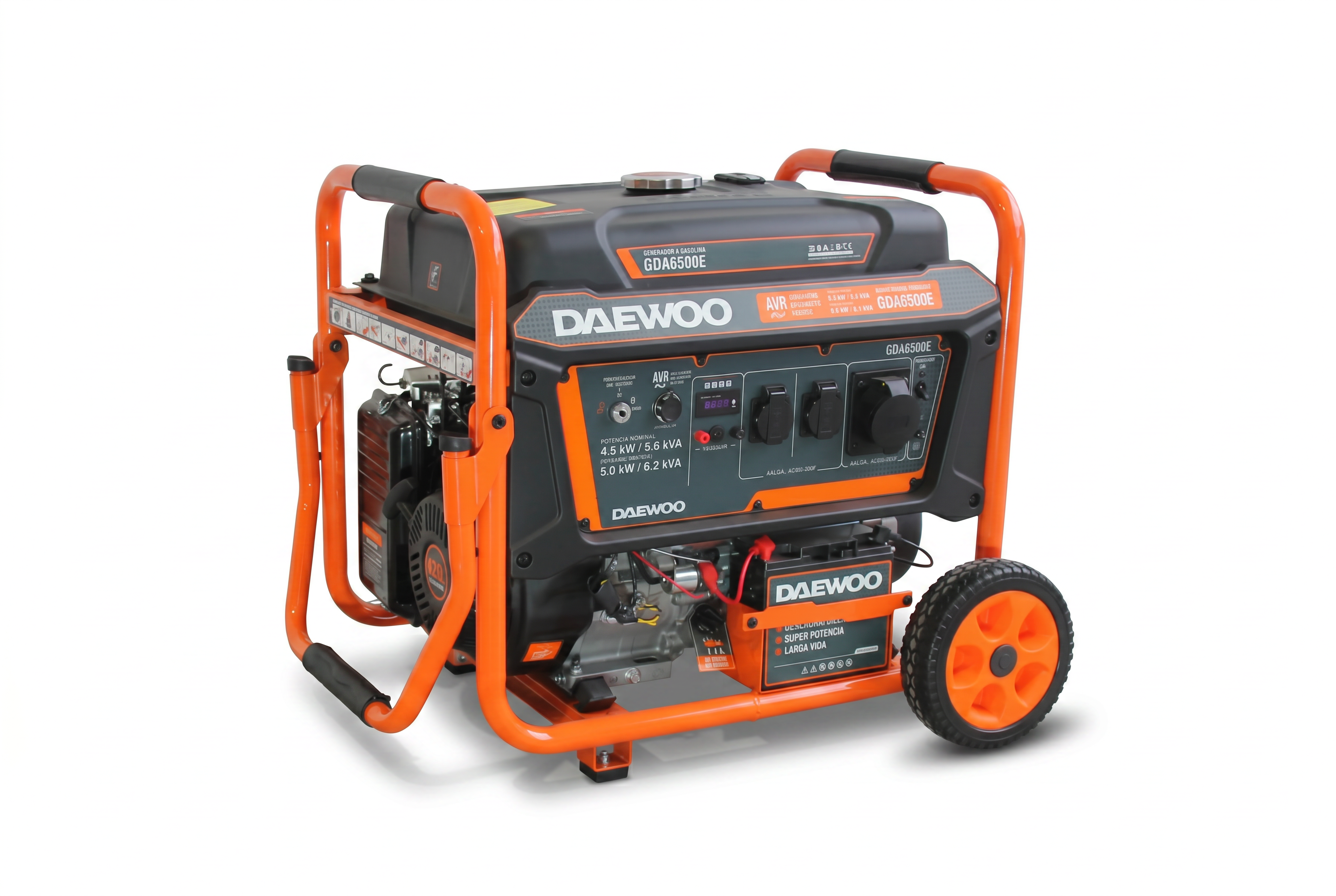 Generador Monofasico Bencina GDA6500E 6.2 KVA Daewoo