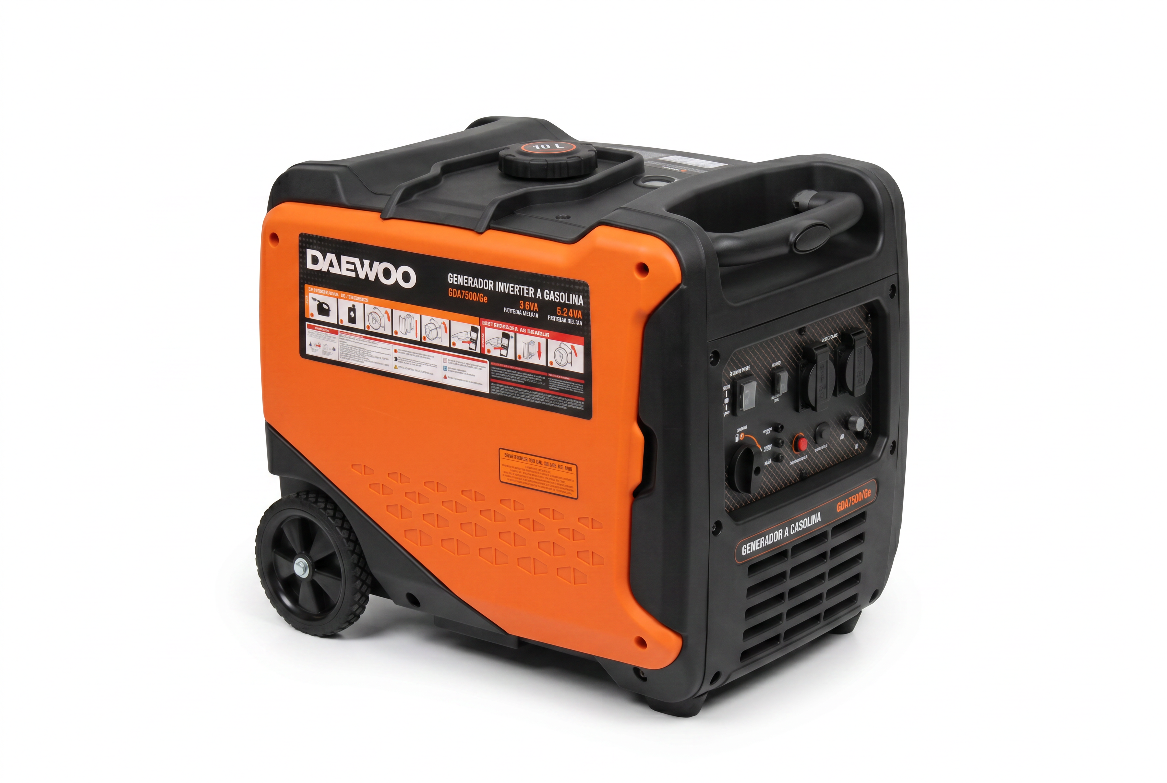 Generador Inverter Monofasico Bencina GDA7500IGe 5500W Daewoo